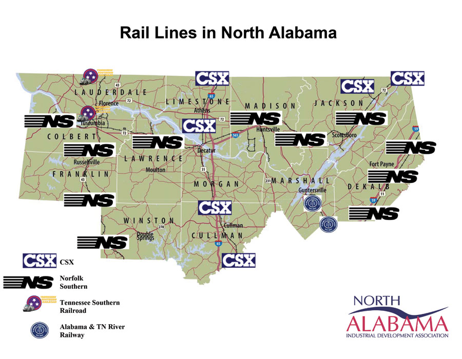 North Alabama Rail Lines